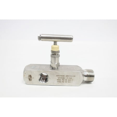 Anderson Greenwood 12In X 34In Manual Npt Stainless 6000Psi Needle Valve M5VIS-46